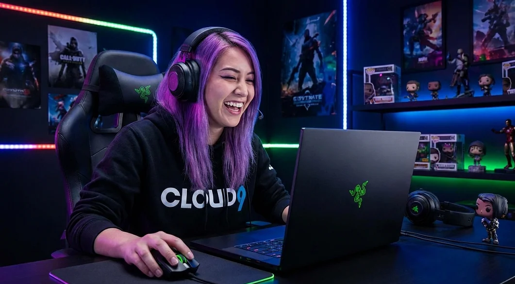 High-End Gaming Laptop with RGB lighting